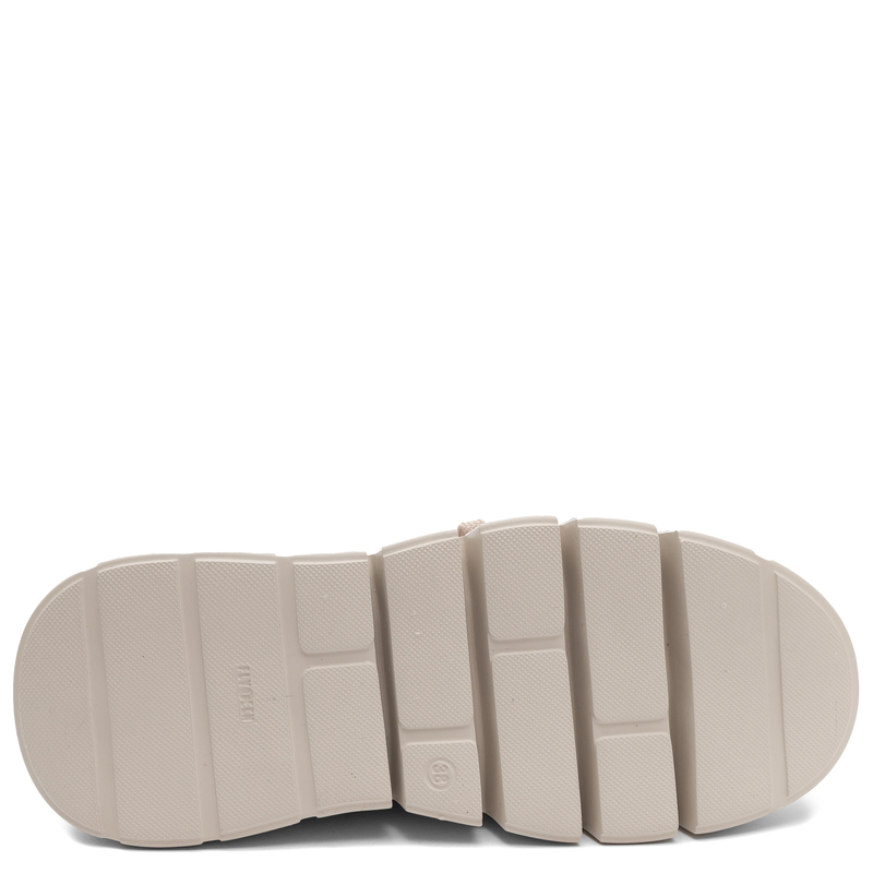 Maciejka Skórzane Sneakersy Na Platformie w Kwiaty Wielokolorowe 6891W-05/00-8