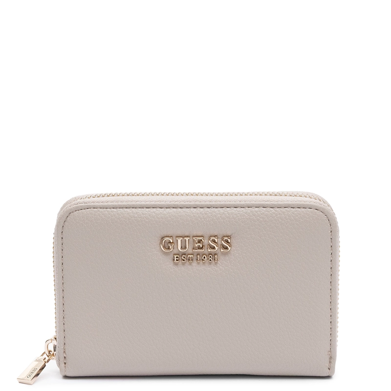 Guess Melody Średni Portfel Damski Zapinany Na Zamek Beżowy SWBG9735140-TAUPE