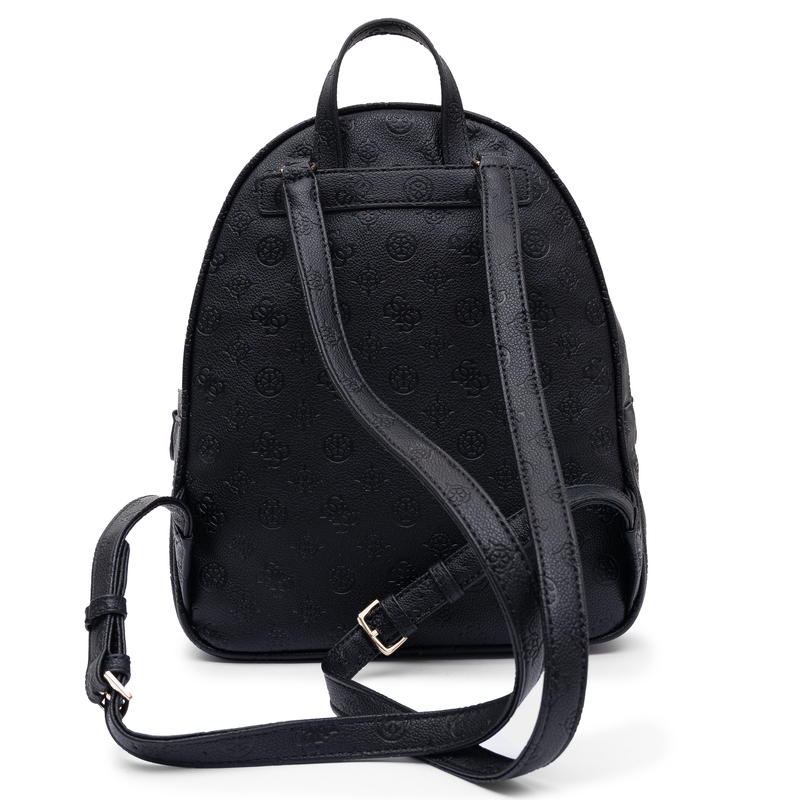 Guess Stylowy Miejski Plecak Damski z Monogramem A4 Czarny HWPD7118330-BLACK