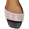 Maciejka 04618-21/00-5 Black+Pink Shine Sandals