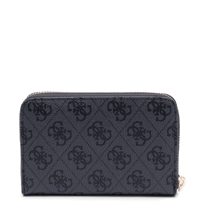 Guess Elegancki Zapinany Na Zamek Portfel Damski Czarny SWSG7459140-BLACK