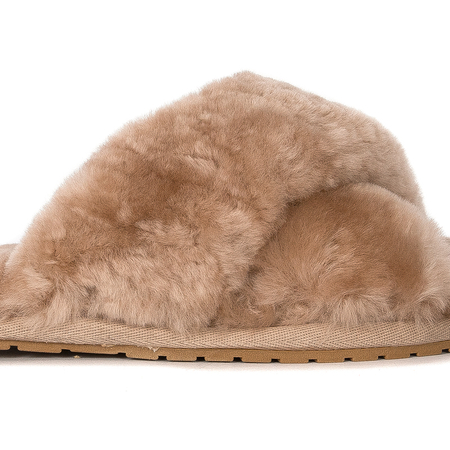 Emu Australia Skórzane Kapcie Damskie Mayberry Camel W11573-Camel