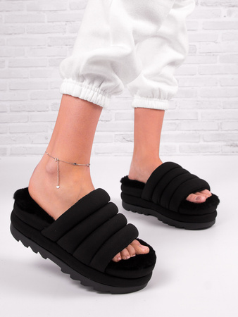 UGG W Puft Slide Black 1126377 BLK