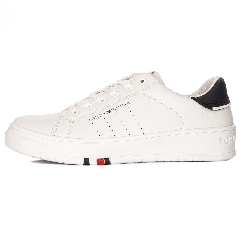 Tommy Hilfiger Damskie Sneakersy Białe Niebieskie 