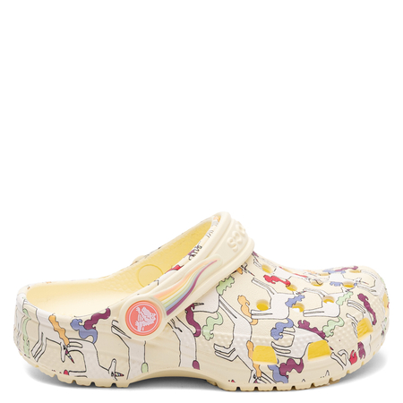 Crocs Classic I Am Unicorn Clog Sandały Klapki Dziewczęce Żółte 212515-7CJ