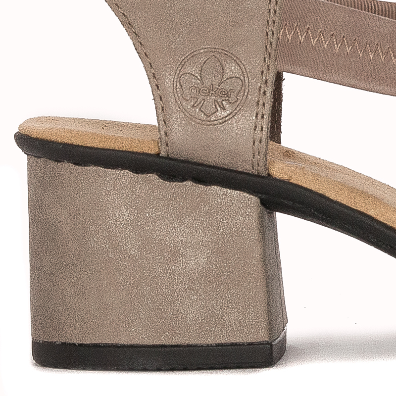 Rieker Seal Altgold Beige Sandals 64677-64