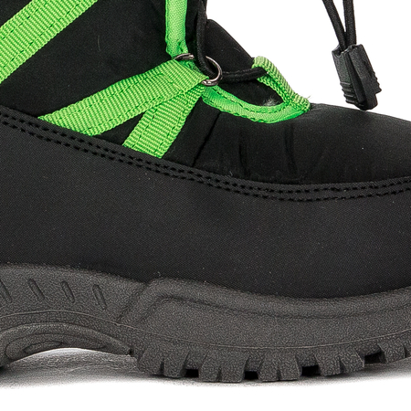 Lee Cooper Śniegowce botki dziecięce chłopięce Black czarne