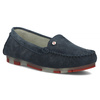 Filippo Women's Leather Moccasins Dark Blue