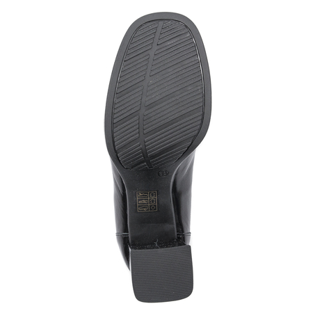 Pumps shoes for women Inofio, leather Black Lacquer