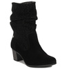 Maciejka Women's Leather Velour Boots Black