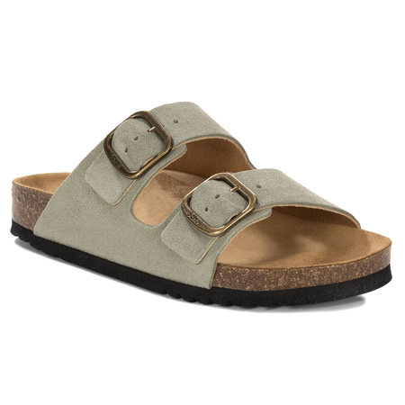 Scholl Women's Flip Flops Grey Green