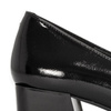 Women's shoes Sergio Leone lacquered with a bow Black PAT PU