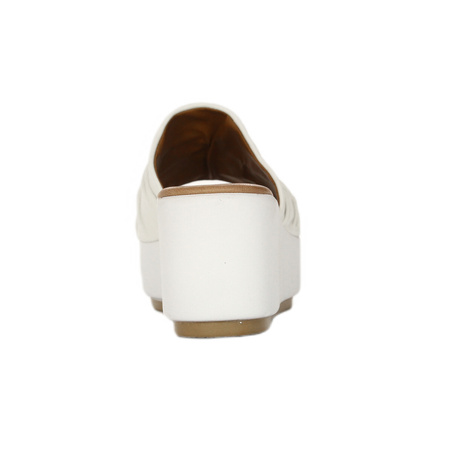 Maciejka Women's Leather Flip-Flops White