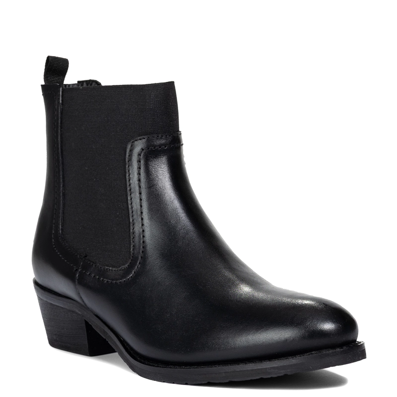Maciejka Slip-On Chelsea Ankle Boots Block Heel Black H7168-01/00-7