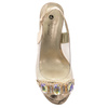 Sca'viola Women's Sandals On A High Heel Gold