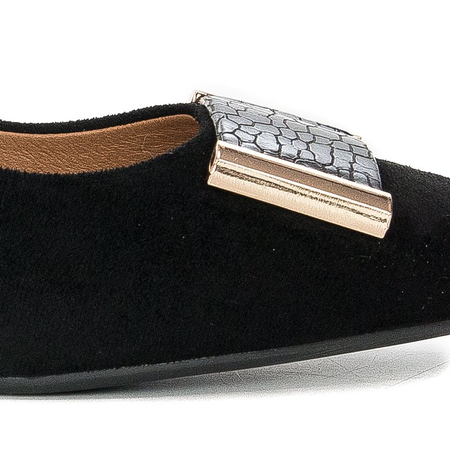 Sergio Leone PB142 Black MIC Flat Shoes