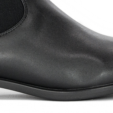 Sergio Leone Classic Women's Ankle Boots Insulated Low Heel Black BT523 (7079)