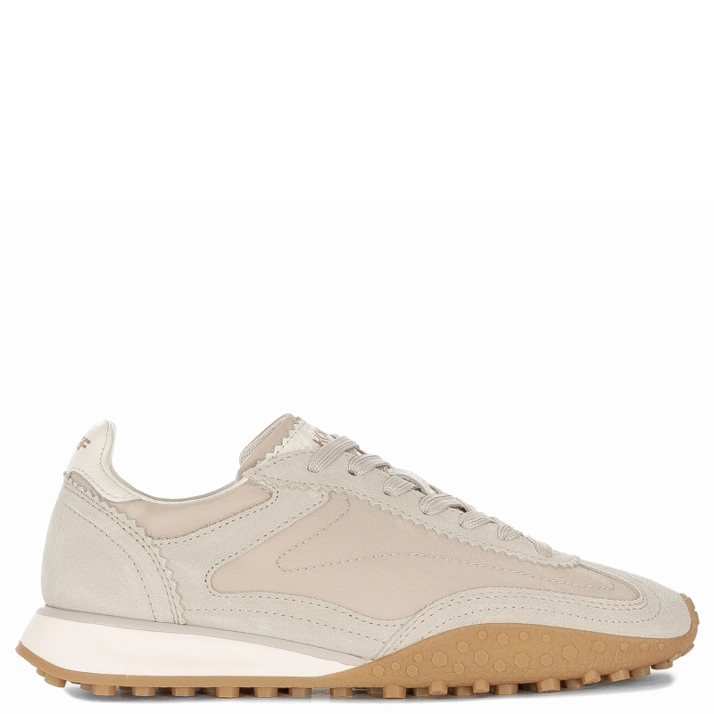 Hoff Sneakersy Damskie Zamszowo-Tkaninowe Półbuty na Platformie Beżowe 22559007 BRIDGE