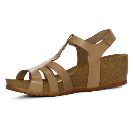 Maciejka Women's Leather Sandals Dark Beige