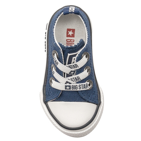 Big Star Trampki dziecięce niemowlęce Navy granatowe