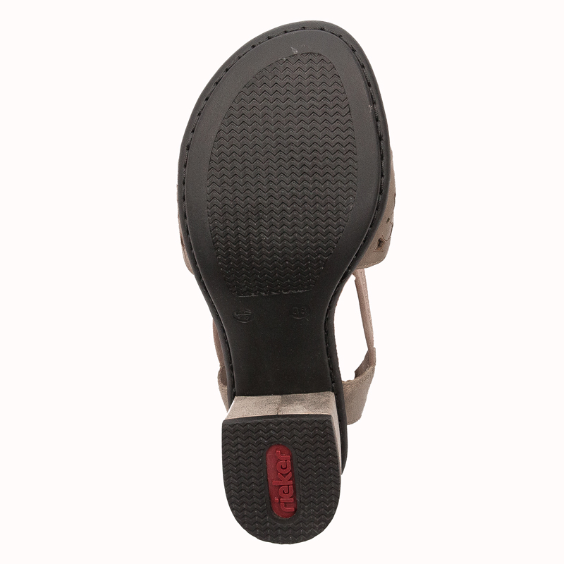 Rieker Seal Altgold Beige Sandals 64677-64
