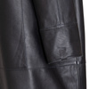 Opra Women's leather Rim Black Coat