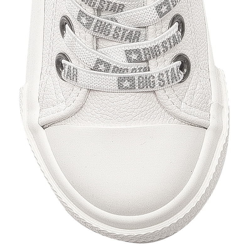 Big Star White children's slip-on sneakers