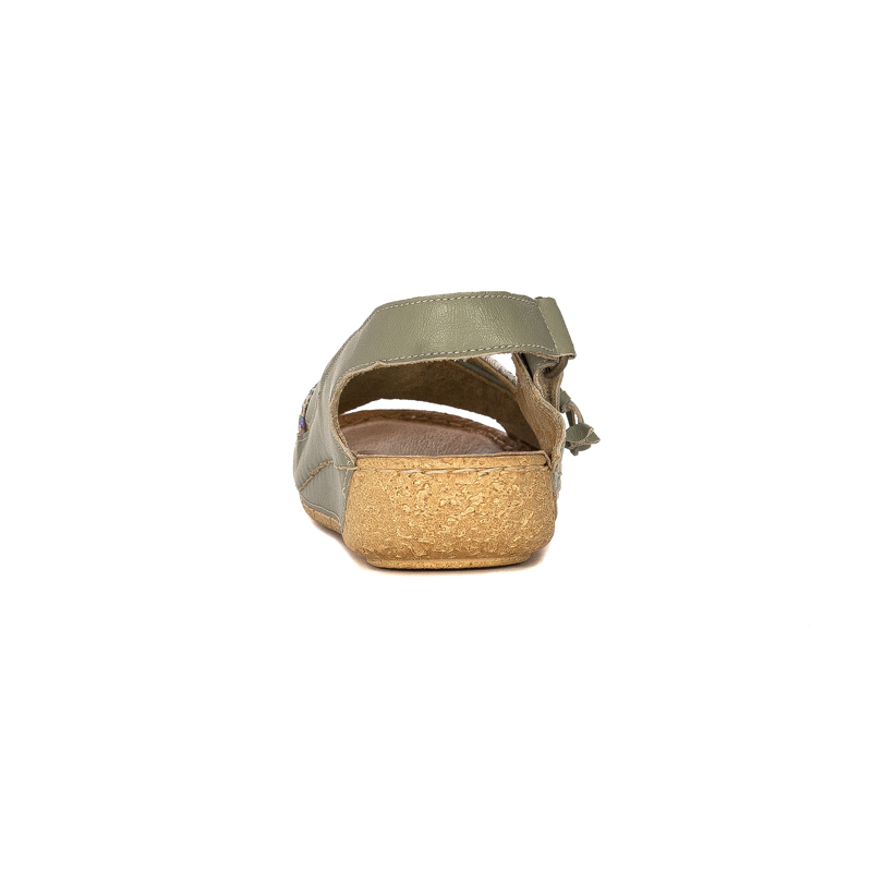 Maciejka Pistachio Leather Sandals