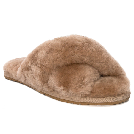 Emu Australia Skórzane Kapcie Damskie Mayberry Camel W11573-Camel