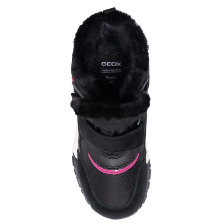 Geox Girls' Snow Boots Black/Fuchsia