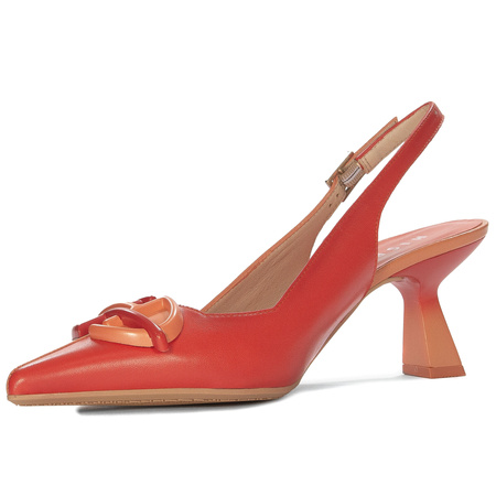 Hispanitas Women's Coral Scarlet pumps