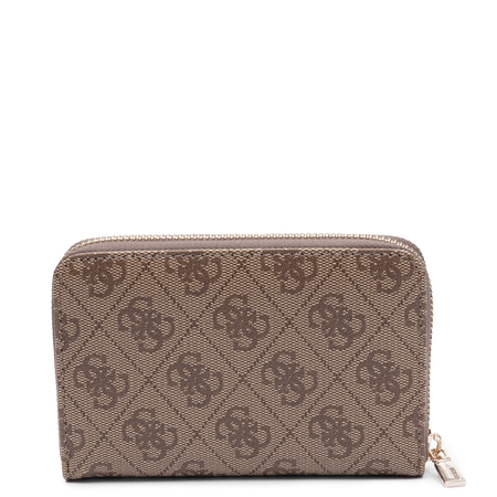 Guess Laurel Medium Zip Around Wallet Monogram Latte SWSG7459140-LATTE