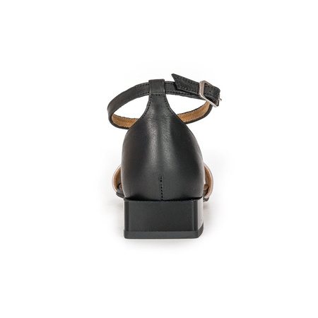 Maciejka 04618-21/00-5 Black+Pink Shine Sandals