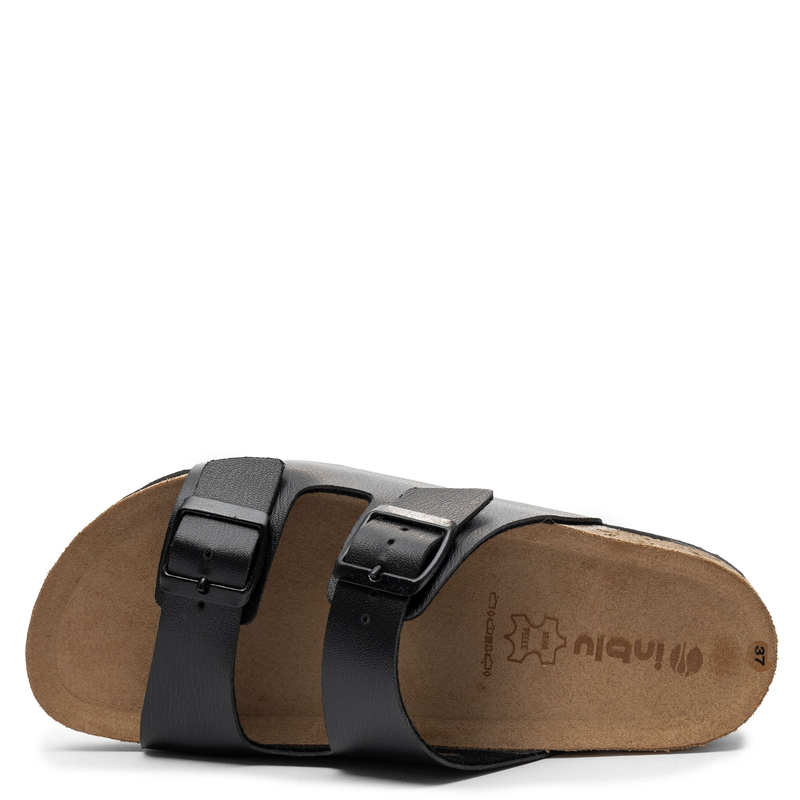 Inblu Klapki Komfortowe Klapki Na Platformie Czarne NM000039-BLACK
