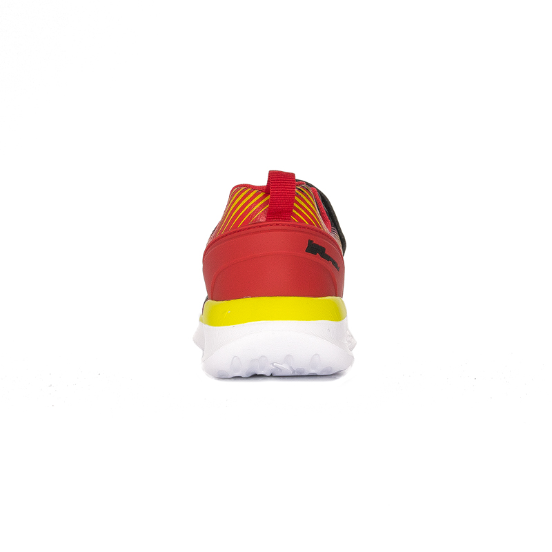 Kangaroos children's boys' shoes Jet Black / Fiery Red Sneakers
