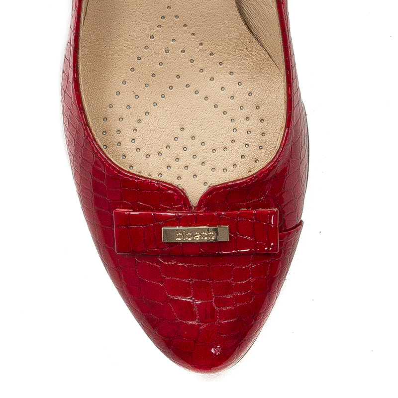 Bioeco by Arka Women's shoes, red, leather