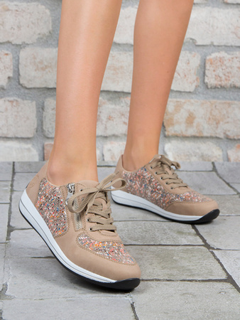 Rieker N1112-62 Nude/beige-multi Sneaker