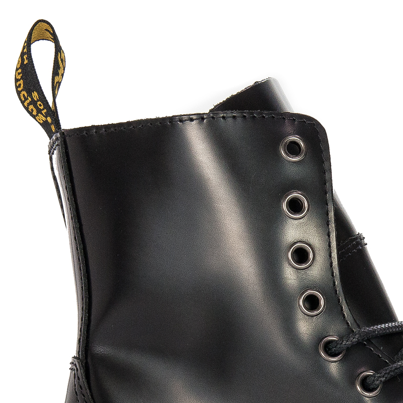 Dr. Martens Botki glany damskie skórzane Jadon Black czarne