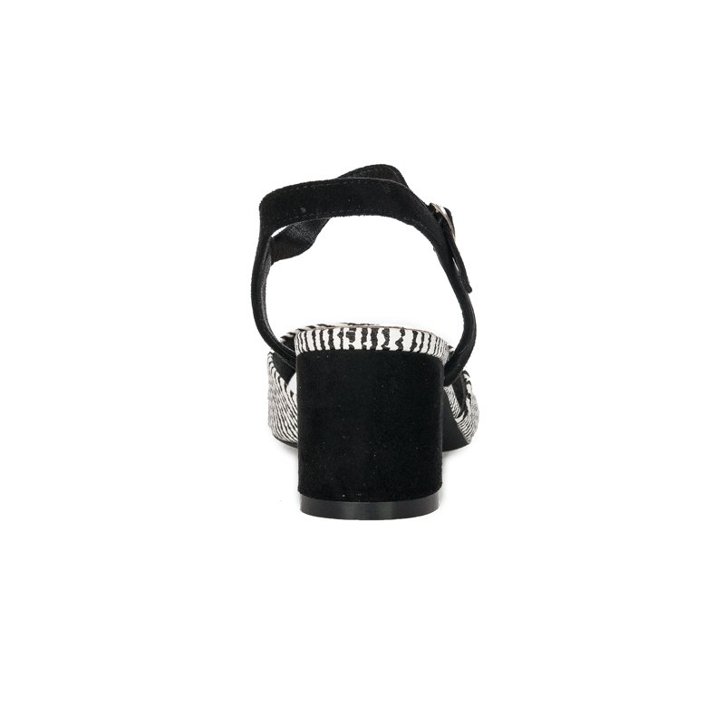 Sergio Leone SK827 Black Mix Sandals