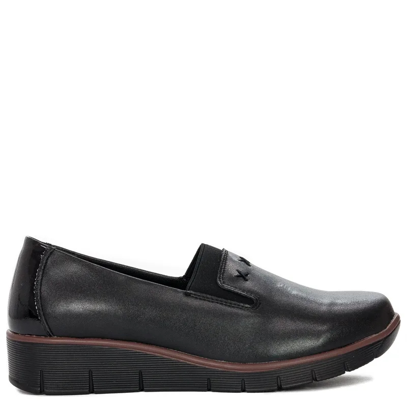 Filippo DP3160-22 BK Black Flat Shoes