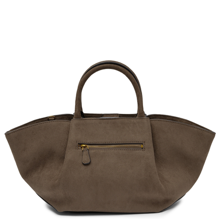 Guess Allegra Girlfriend Satchel Suede Trapeze Bag Olive HWSG2237060-OLIVE