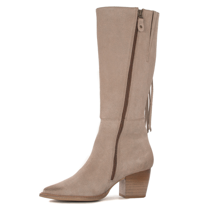 Maciejka 05774-10/00-6 Dark Beige Knee-High Boots