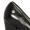  Maciejka Leather Pumps on Block Heel and Platform Black 02629-01-00-1 