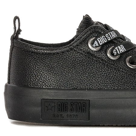 Big Star Trampki dziecięce chłopięce wsuwane Black czarne