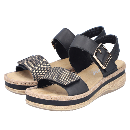Rieker Women's Black Sandals
