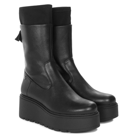 Maciejka Platform Ankle Boots High Upper Black A7161-01/00-7