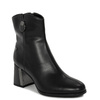 Maciejka Leather Heeled Ankle Boots Geometric Block Heel Black K7203-01/00-8
