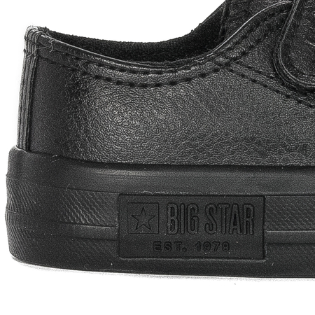 Big Star Black children's sneakers with Velcro fasteners