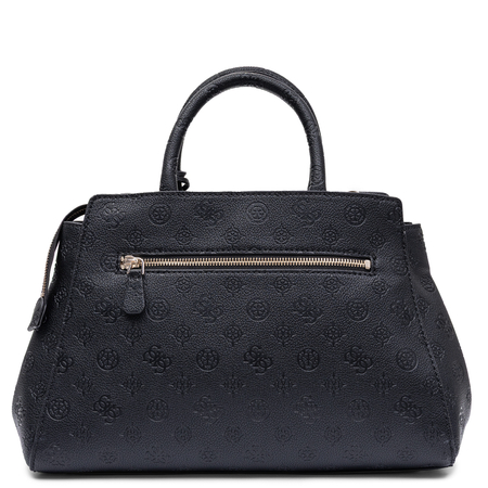 Guess Torebka Damska Duża Klasyczna Do Ręki I Na Ramię Wytłaczana Czarna HWPD2222070-BLACK