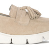 Women's Filippo suede leather shoes with beige wedges